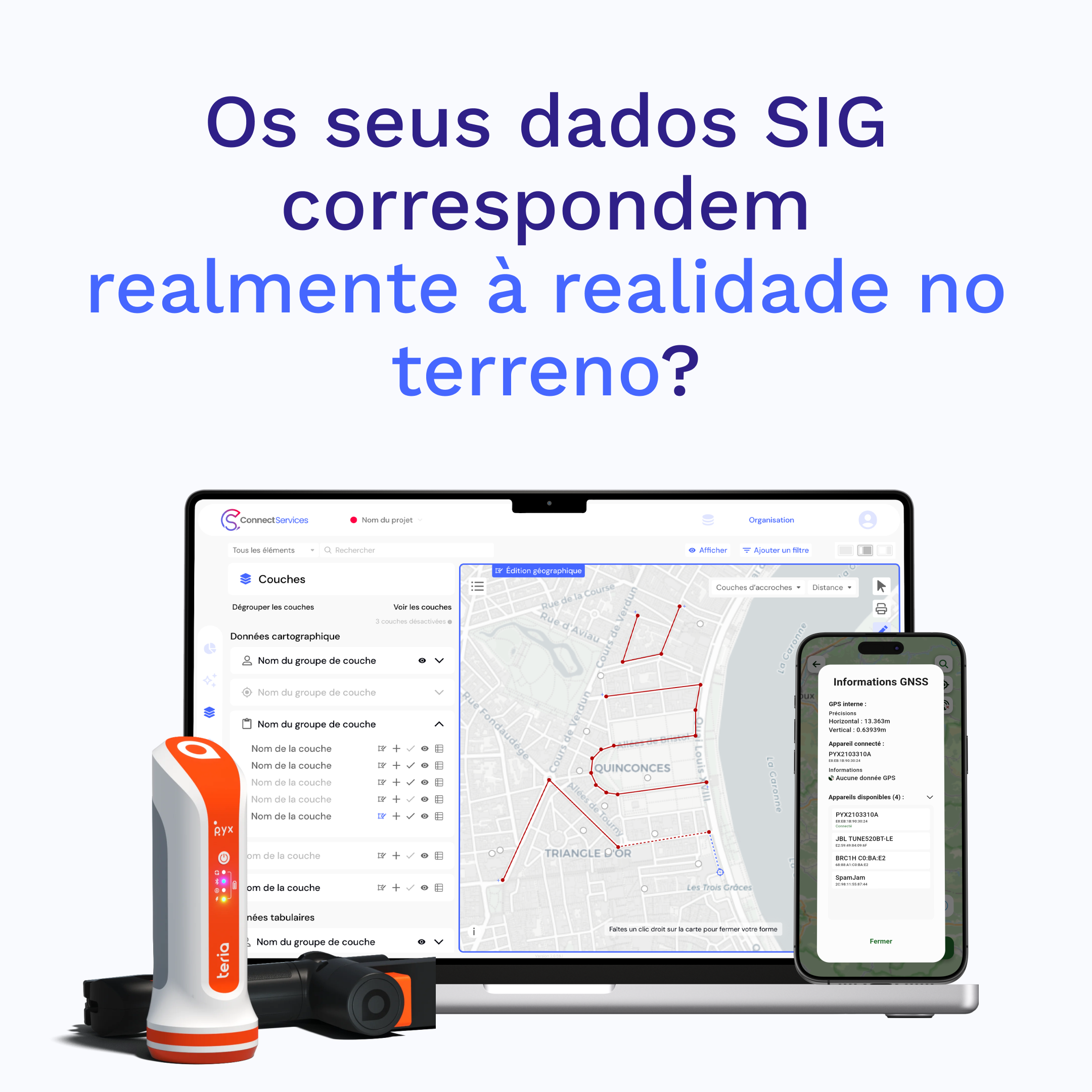 Levantamentos com precisão centimétrica