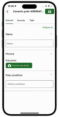 Teléfono con un formulario de ConnectField