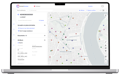 Ordenador con el SIG web ConnectServices